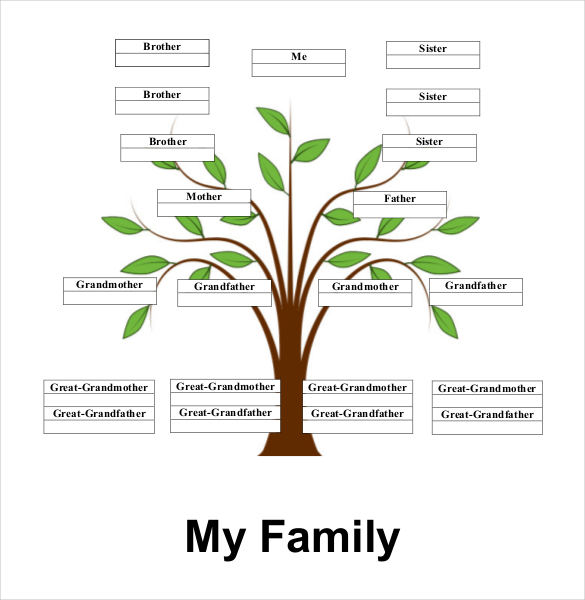 Simple Family Tree Template - 27+ Free Word, Excel, PDF Format Download ...