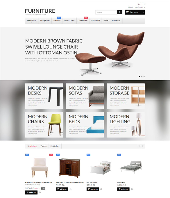 19+ Furniture Bootstrap Themes & Templates