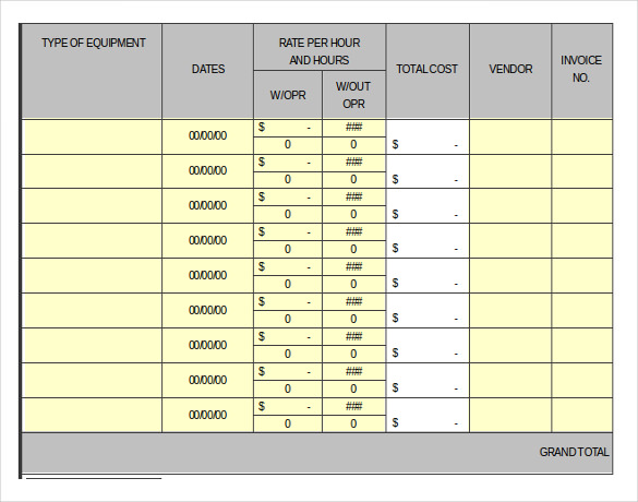 13+ Rental Inventory Templates – Free Sample, Example, Format Download