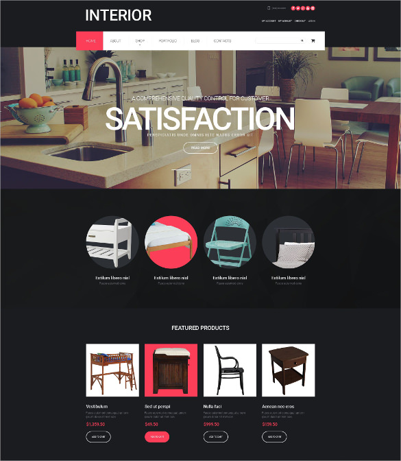 19+ Furniture Bootstrap Themes & Templates