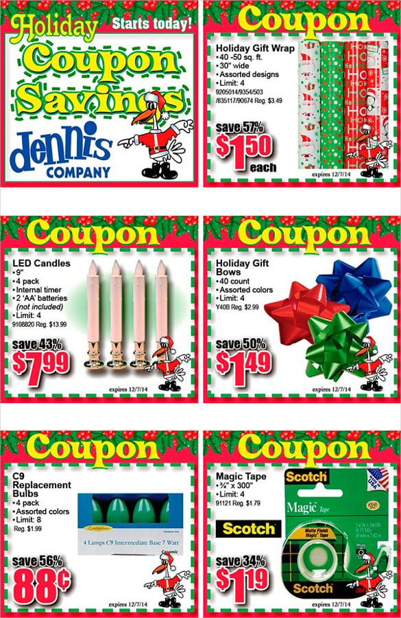 holiday sample coupon book template