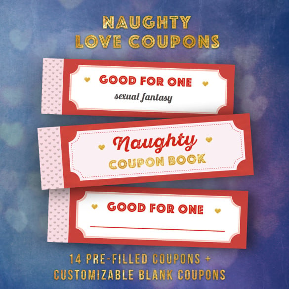 naughty sample coupon book template