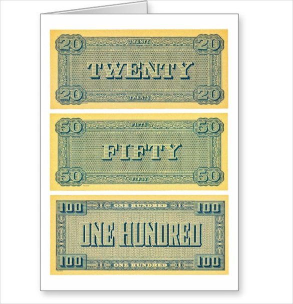 6 play money templates psd pdf free premium templates