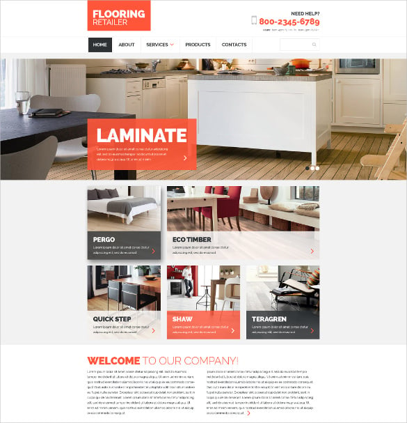 modern furniture responsive website template
