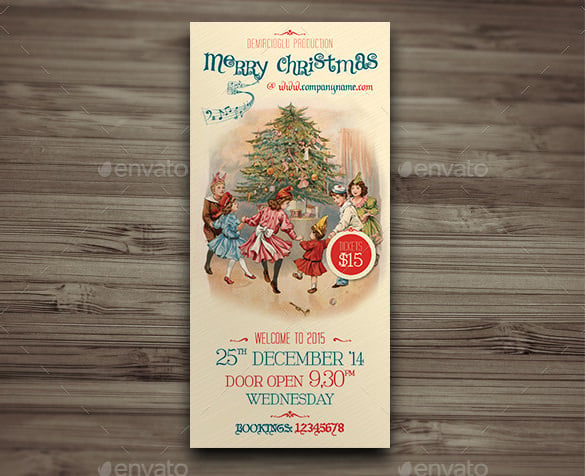christmas invitation card template