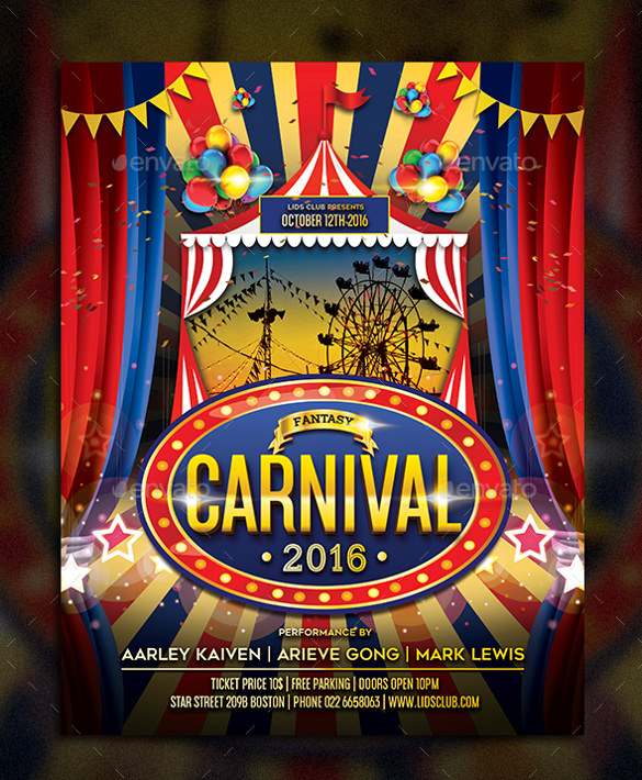 Carnival Flyer Template Free For Your Needs