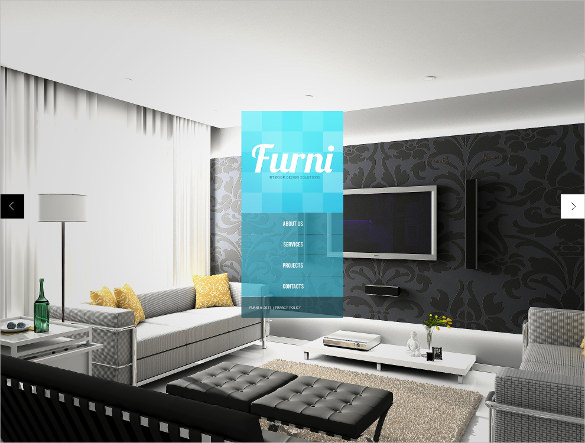 furniture interior design psd template