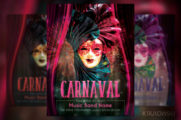 designed carnival flyer template