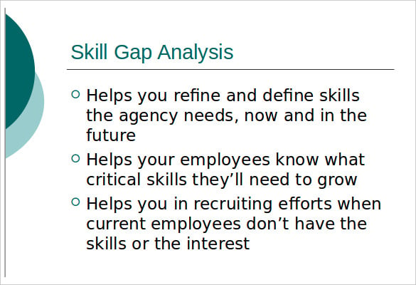 skill gap analysis template ppt format download