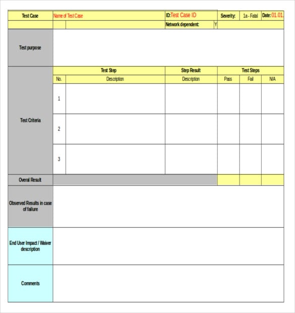 software test inventory report template free download
