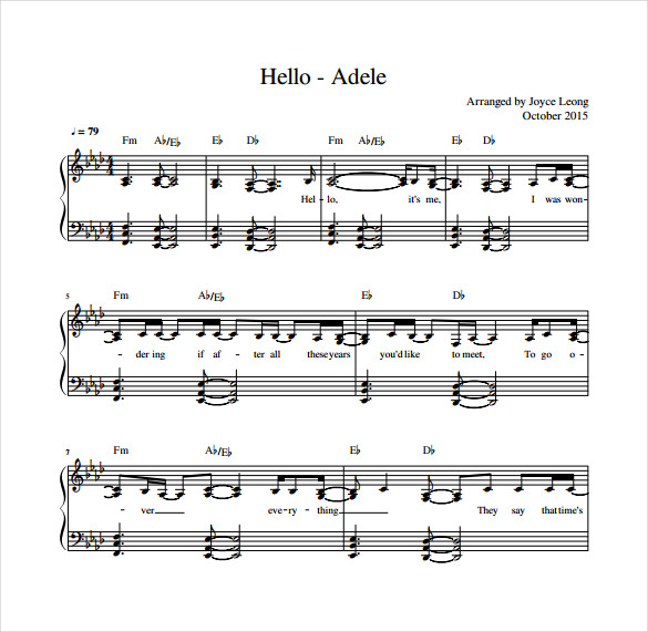 music sheet