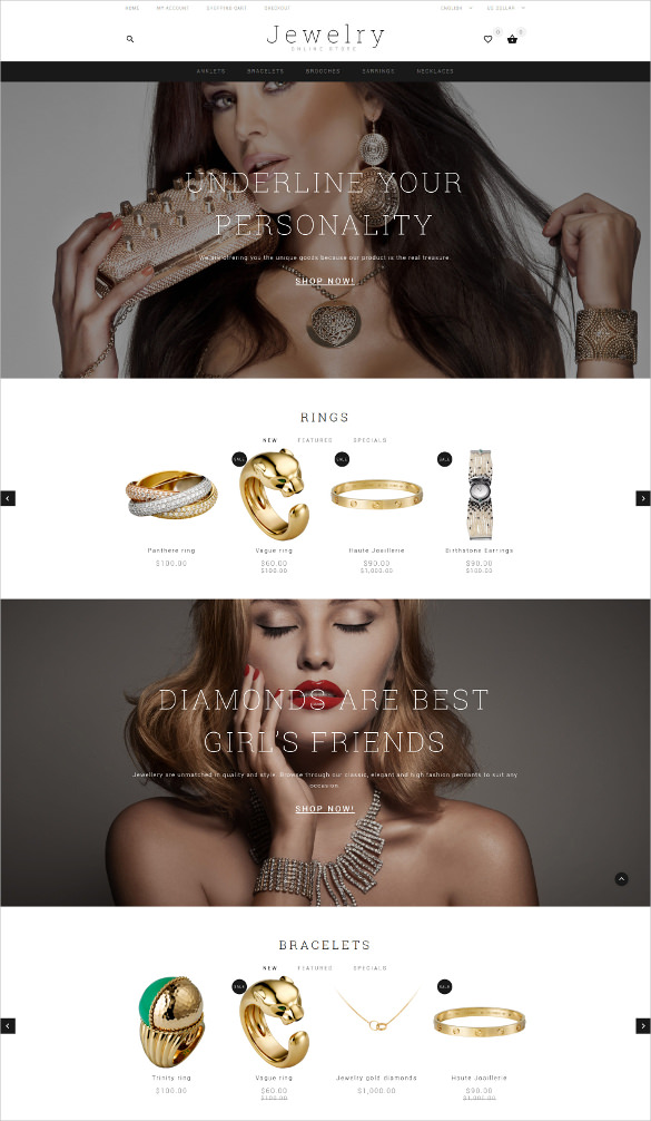 14+ Jewelry HTML5 Themes & Templates