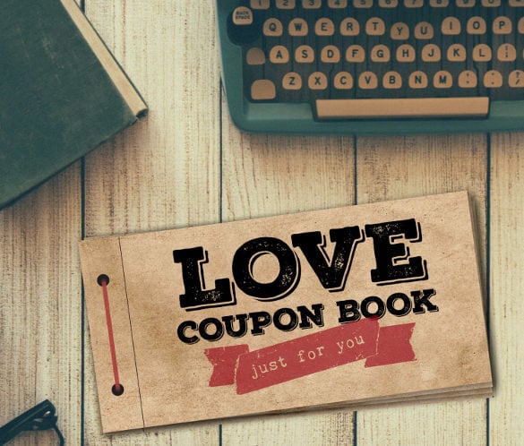 attractive love coupon book template download