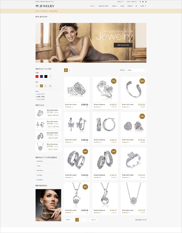 13+ Jewelry Bootstrap Themes & Templates