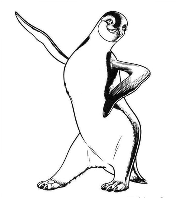 printable penguin template