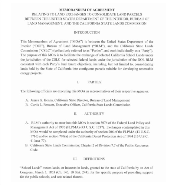 16+ Memorandum of Agreement Templates - PDF, DOC