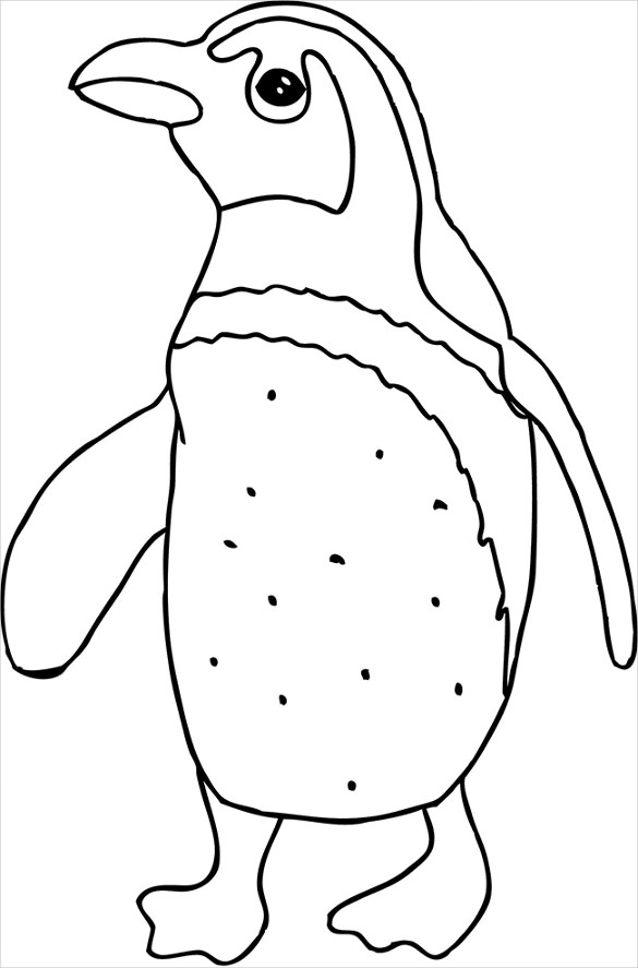 dotted penguin template