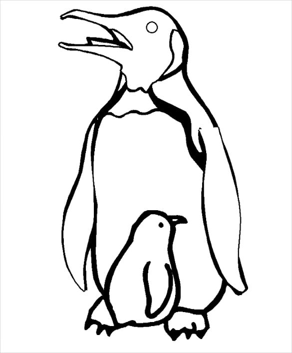 baby penguin template
