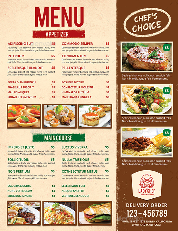 Restaurant Menu Template - 33+ Free PSD, EPS Documents Download | Free ...