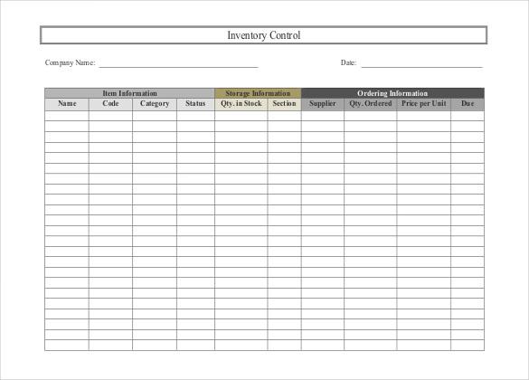 50+ Inventory Spreadsheet Templates - Google Docs | MS Word | Google ...