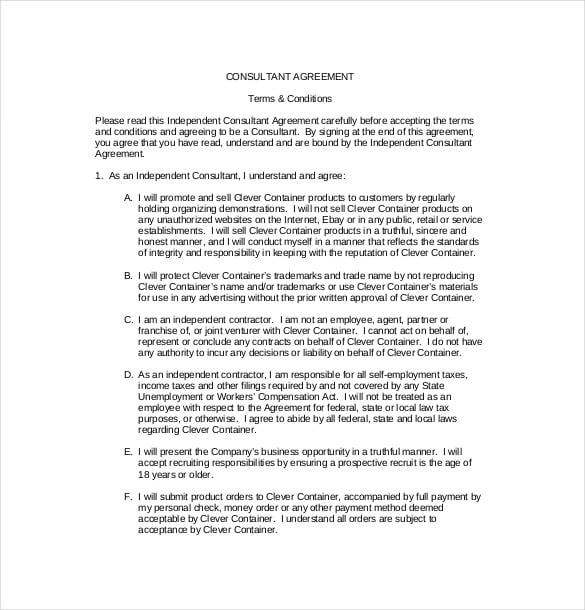 free-sample-consultant-agreement-template