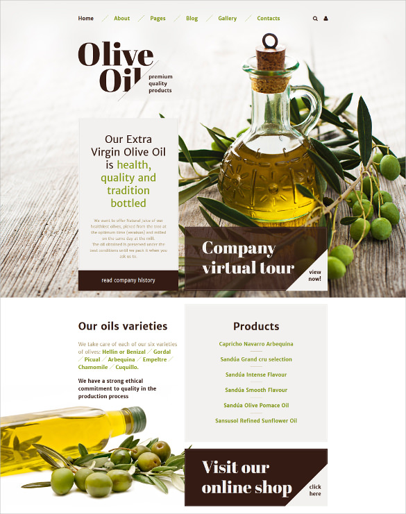 olive oil joomla template