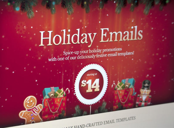 awesome holiday email template