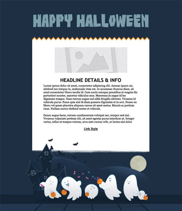halloween holiday email templates