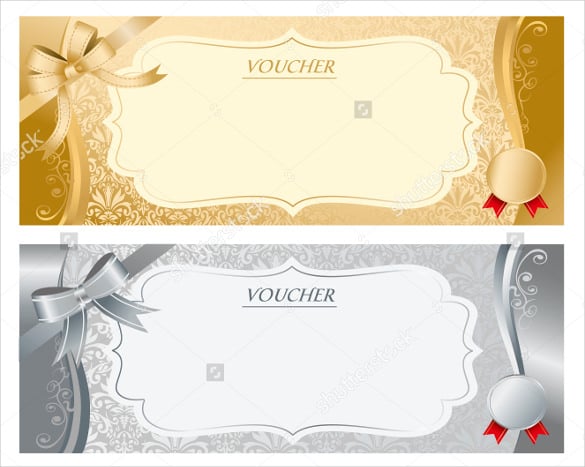 vector blank coupon design template download