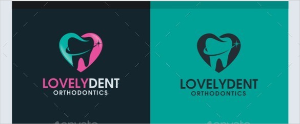 lovely dental logo template