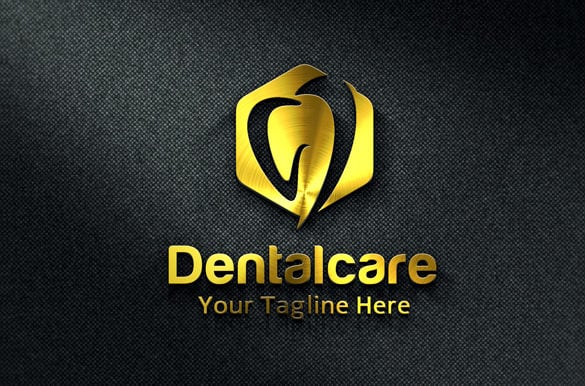 designed dental logo template