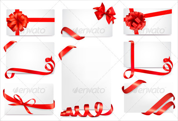 blank coupon design template with ribbons