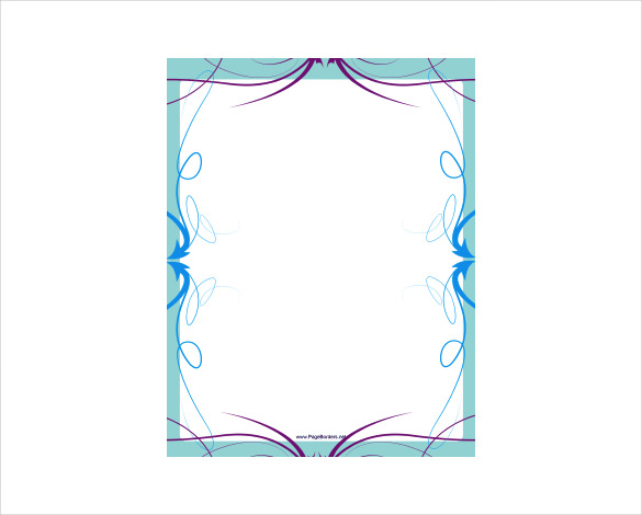 fancy-blue-border-holiday-template