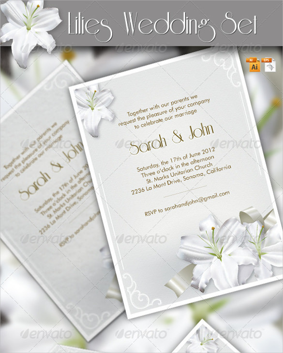 sample vintage wedding menu template