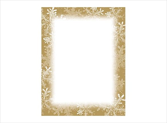holiday stationery frosted template