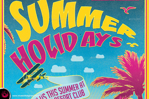 best summer holidays flyer template