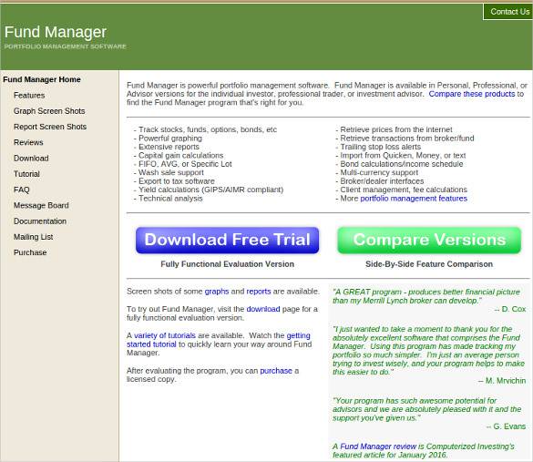 fund manager portfolio management software