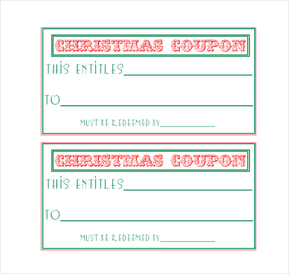 Free Printable Homemade Coupon Template