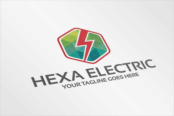 hexa electrical logo template