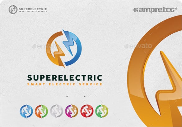 trade electrical logo template