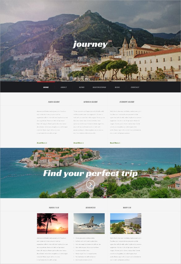 travel agency wordpress theme
