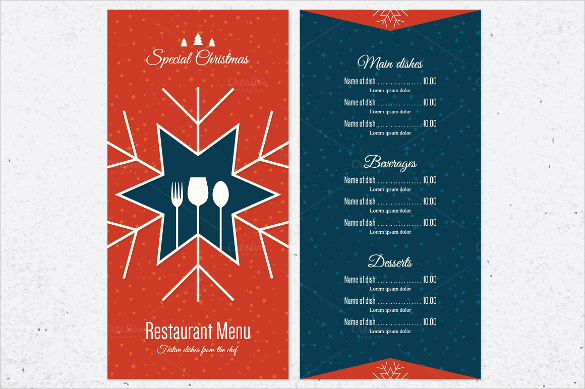 17+ Holiday Menu Templates - Free PSD, Vector EPS, PNG Format Download | Free &amp; Premium Templates