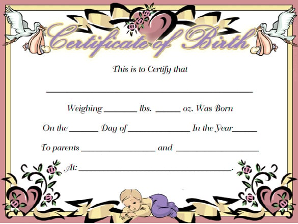 hearts-bows-stork-birth-certificate-template-download