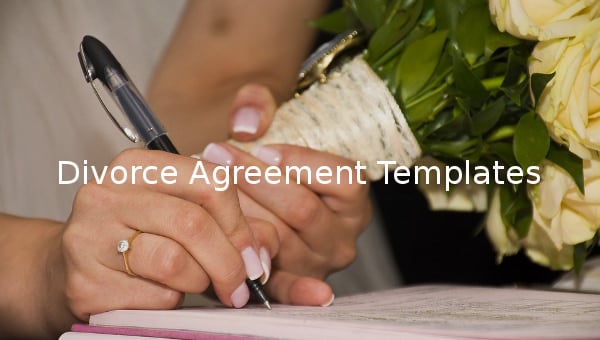 divorce agreement templates