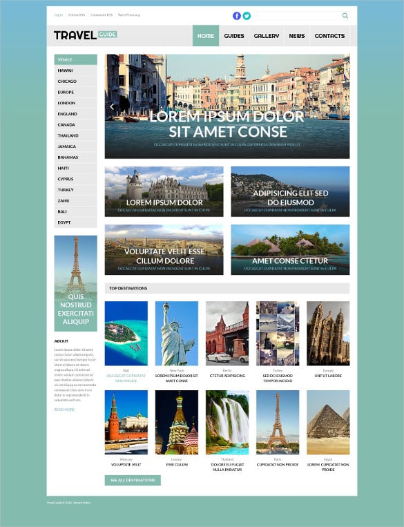 best tourism travel guide wordpress theme