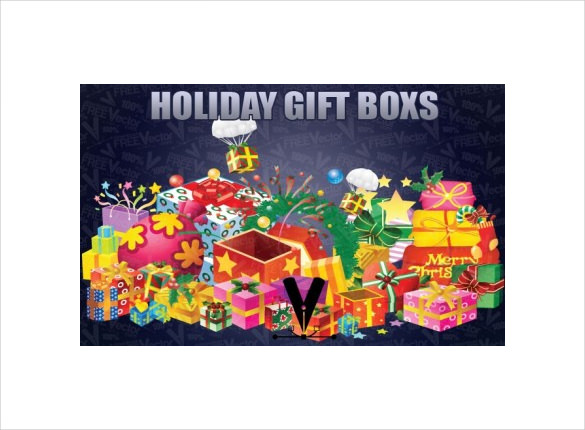 holiday gift boxs template