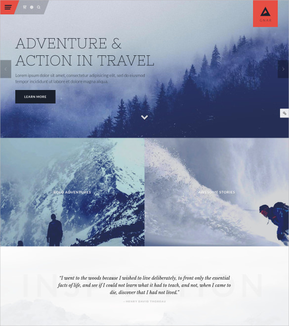 adventure travel wordpress theme
