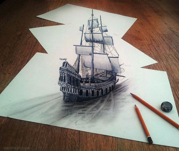 titanic 3d art