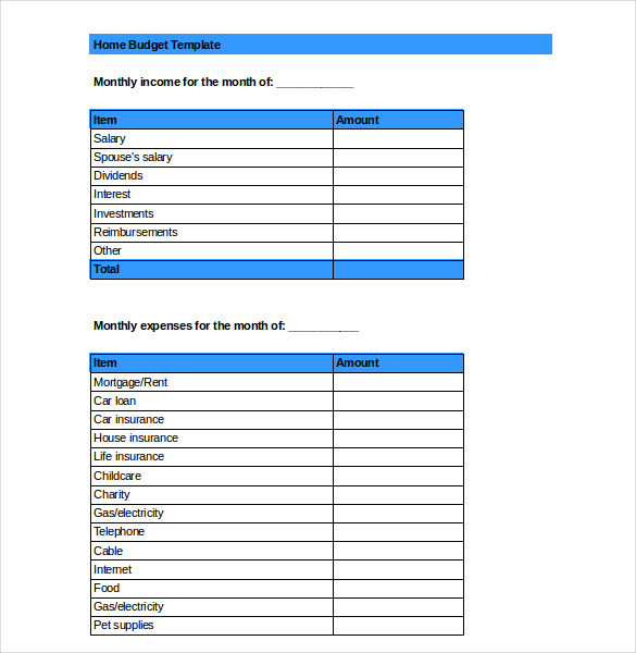 Excel Budget Template - 30+ Free Excel Documents Download