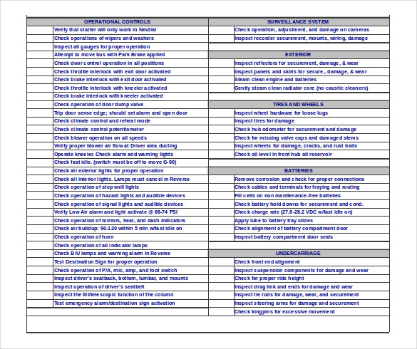 an example template for repair order template